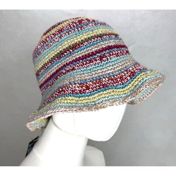 The Sak Women’s Lanie Hand Crochet Multi-Color Bucket Hat | New With Tags - Picture 2 of 12
